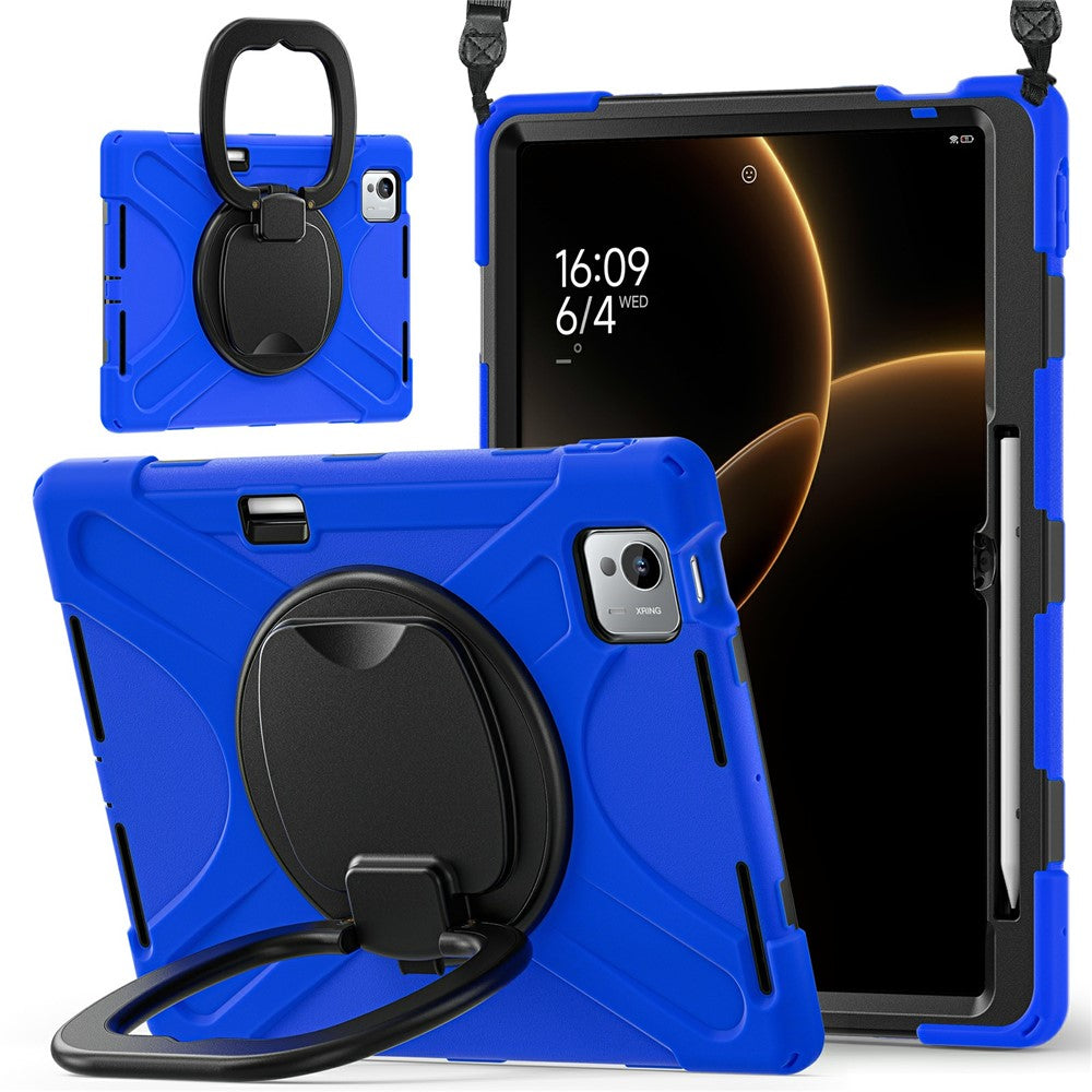 For Xiaomi Pad 7 Ultra Case with Shoulder Strap TPU + PC + Silicone Kickstand Tablet Cover