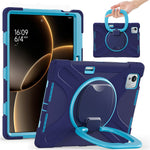 For Xiaomi Pad 7 Ultra Case TPU + PC + Silicone Tablet Cover Swivel Kickstand Handle Grip