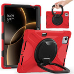 For Xiaomi Pad 7 Ultra Case TPU + PC + Silicone Tablet Cover Swivel Kickstand Handle Grip
