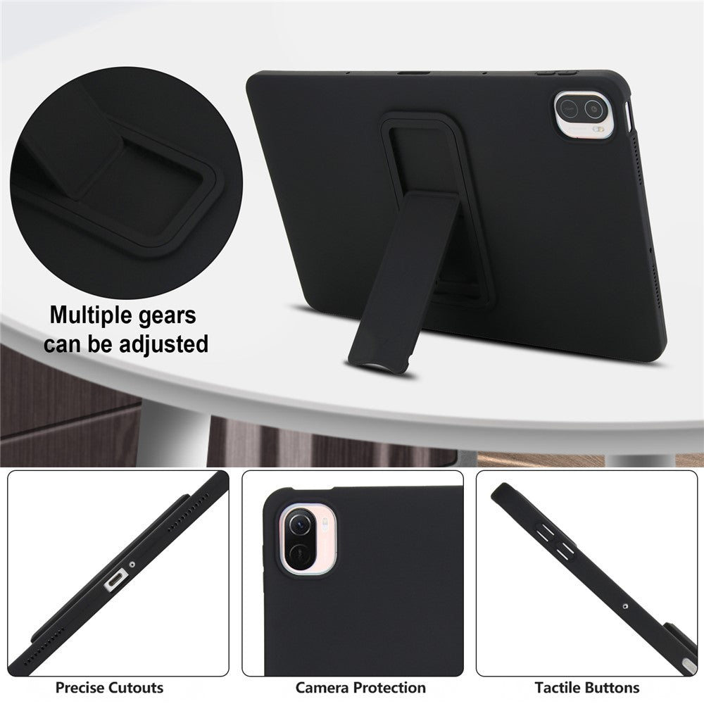For Xiaomi Pad 5 Pro / Pad 5 Case TPU + PC Skin-Friendly Kickstand Tablet Cover