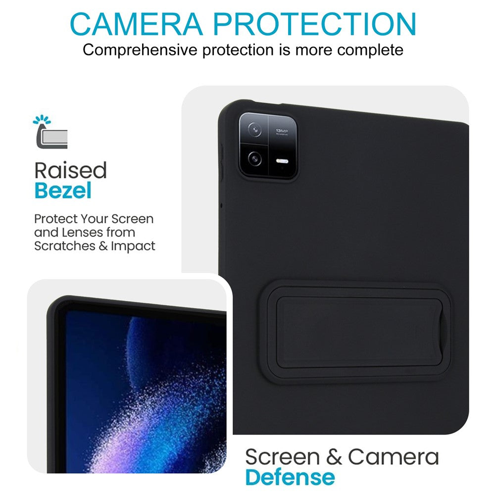 For Xiaomi Pad 6 Pro / Pad 6 Case TPU + PC Skin-Friendly Kickstand Tablet Cover