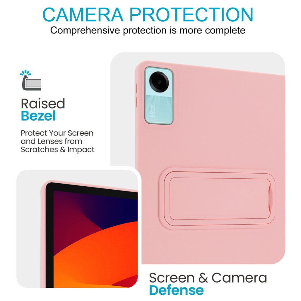 For Xiaomi Redmi Pad SE Case TPU + PC Skin-Friendly Kickstand Tablet Cover