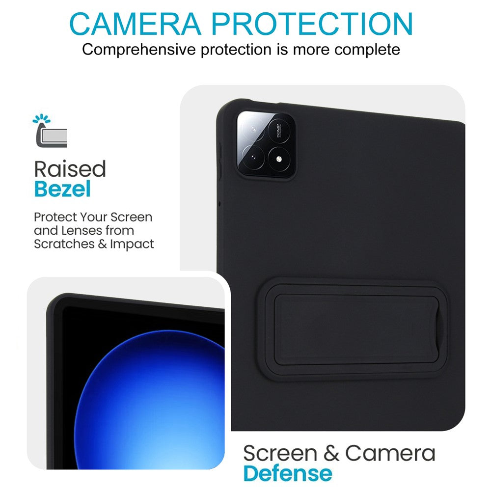 For Xiaomi Pad 6S Pro 12.4 Case TPU + PC Skin-Friendly Kickstand Tablet Cover
