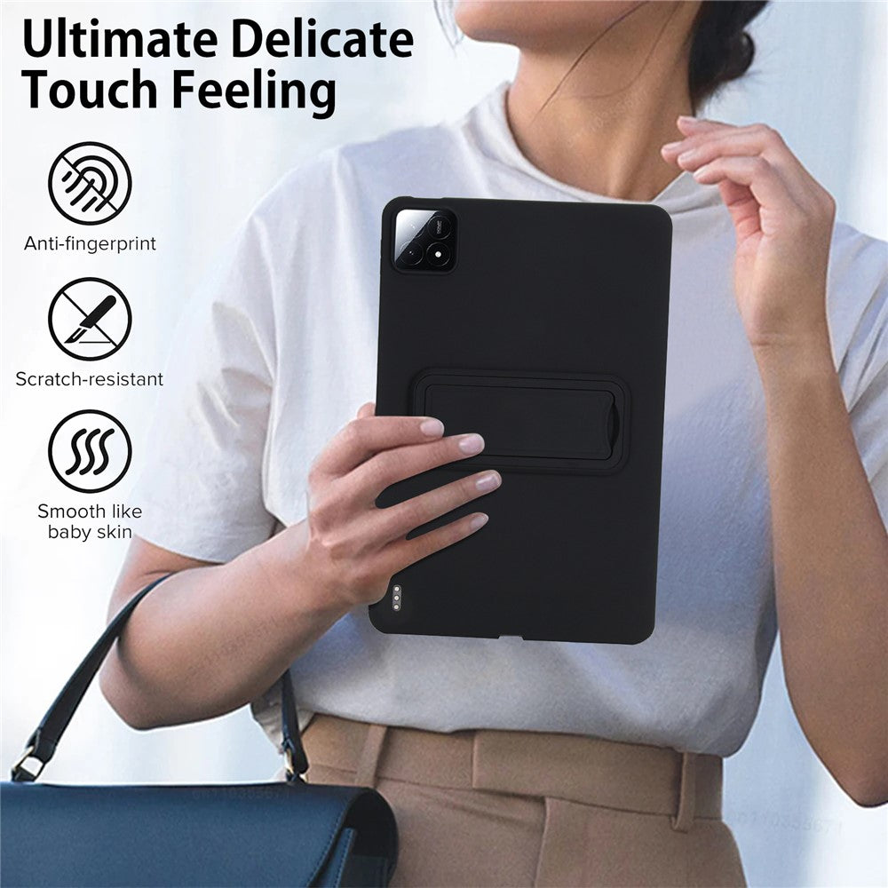 For Xiaomi Pad 6S Pro 12.4 Case TPU + PC Skin-Friendly Kickstand Tablet Cover