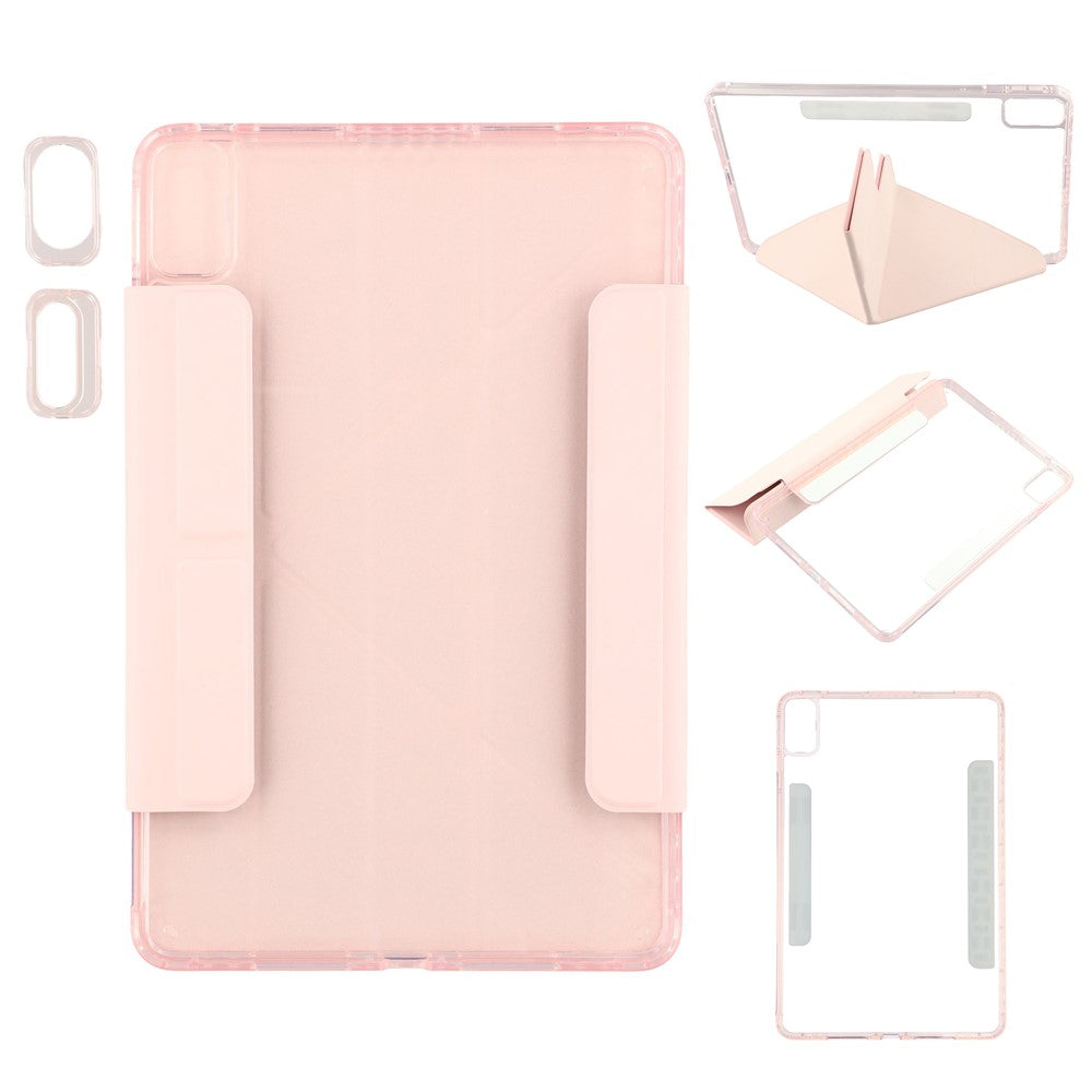 Tablet Case For Huawei MatePad SE 11  /  MatePad 11 (2023)  /  (2021) Magnetic Dual Clasp PU TPU Acrylic Origami Stand Cover