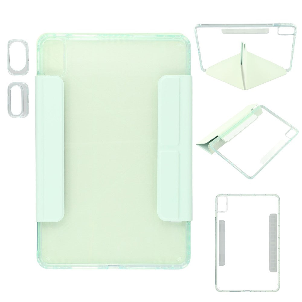 Tablet Case For Huawei MatePad SE 11  /  MatePad 11 (2023)  /  (2021) Magnetic Dual Clasp PU TPU Acrylic Origami Stand Cover