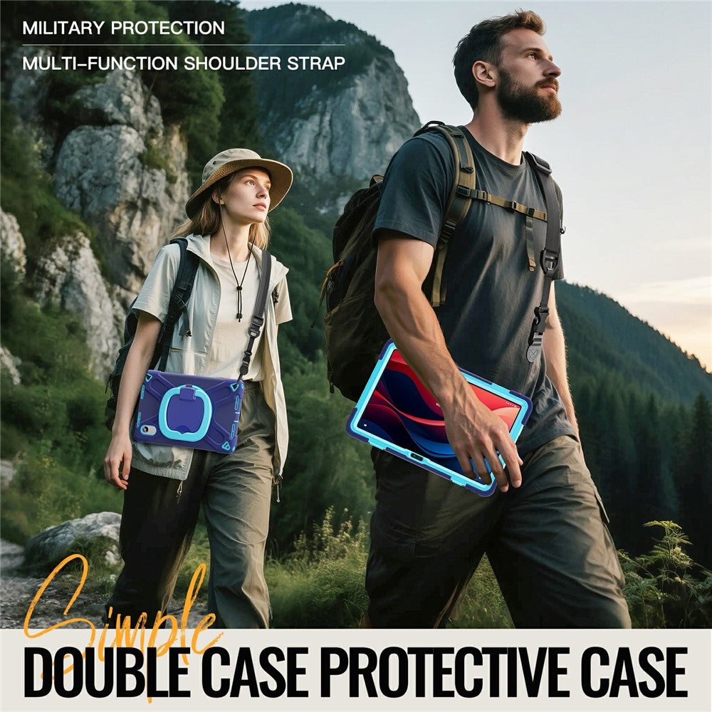 Støttecover med rem til Motorola Moto Pad 60 Neo / Moto Pad (2026) / Lenovo Pad 11 2025 / 2024 / Tab K11 Gen 2 / Idea Tab / K11 / P11 Gen 2 / M11