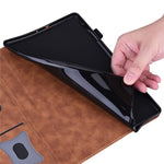 For Lenovo Xiaoxin Pad 2025 TB365FC Case PU Leather Protective Folio Tablet Cover with Card Holder