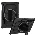 Støttefods-etui til Samsung Galaxy Tab S10+ / S9+ / S8+ / S7+ / S7 FE PC + TPU Stødabsorberende tabletcover med håndrem / penneholder