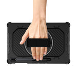 Støttefods-etui til Samsung Galaxy Tab S10+ / S9+ / S8+ / S7+ / S7 FE PC + TPU Stødabsorberende tabletcover med håndrem / penneholder