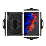 Støttefods-etui til Samsung Galaxy Tab S10+ / S9+ / S8+ / S7+ / S7 FE PC + TPU Stødabsorberende tabletcover med håndrem / penneholder