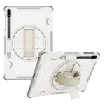 Støttefods-etui til Samsung Galaxy Tab S10+ / S9+ / S8+ / S7+ / S7 FE PC + TPU Stødabsorberende tabletcover med håndrem / penneholder