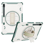 Støttefods-etui til Samsung Galaxy Tab S10+ / S9+ / S8+ / S7+ / S7 FE PC + TPU Stødabsorberende tabletcover med håndrem / penneholder