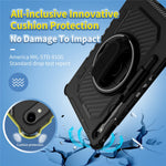 Kickstand Case for Samsung Galaxy Tab S10 FE / S10 Lite / S9 FE / S9 / S8 / S7 PC + TPU Shockproof Tablet Cover with Hand Strap / Pen Slot