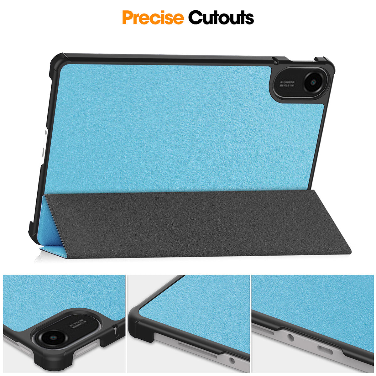 ENKAY HAT PRINCE For Xiaomi Redmi Pad 2 11 Trifold Stand Cover  PU Leather+PC Tablet Case with Auto Wake / Sleep