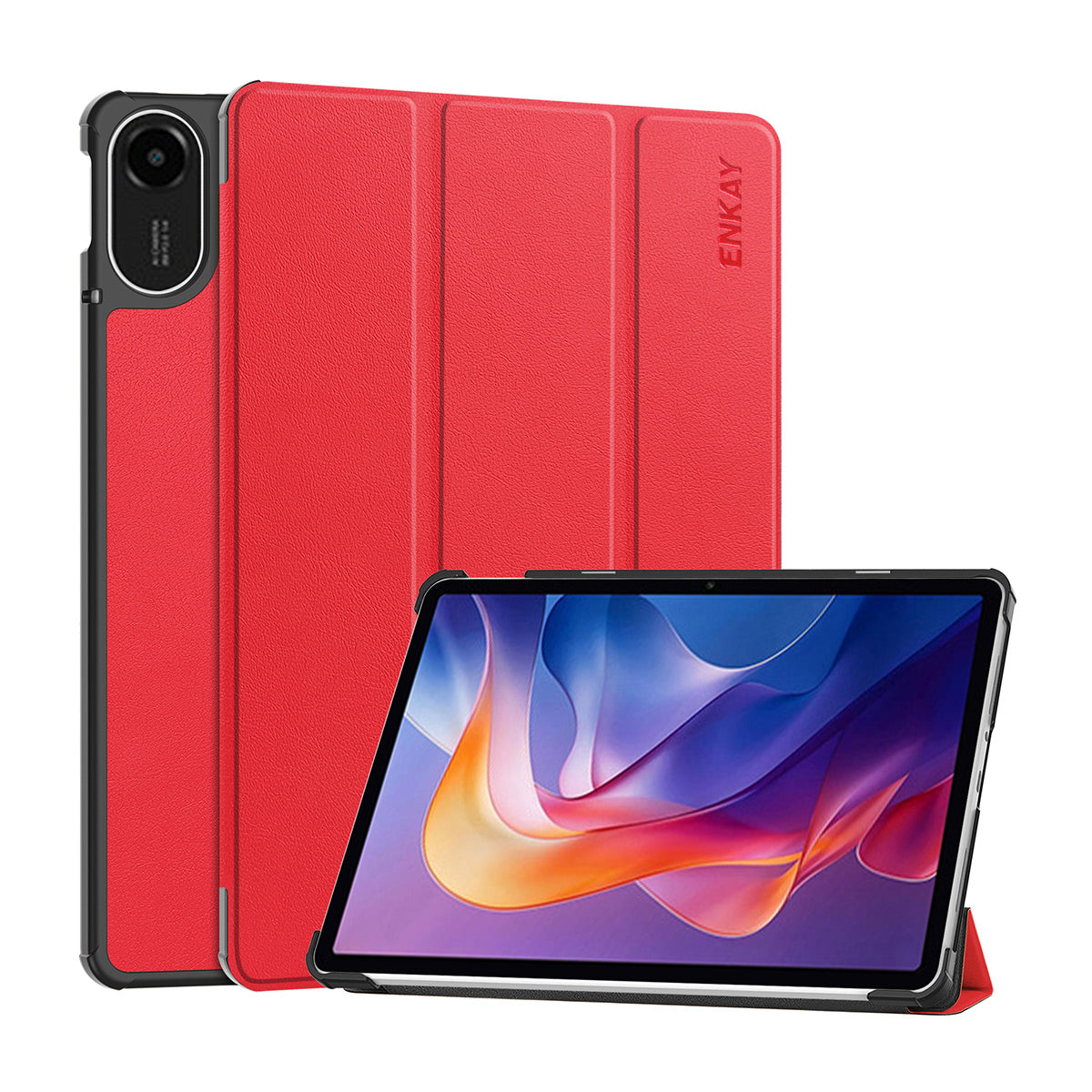 ENKAY HAT PRINCE For Xiaomi Redmi Pad 2 11 Trifold Stand Cover  PU Leather+PC Tablet Case with Auto Wake / Sleep