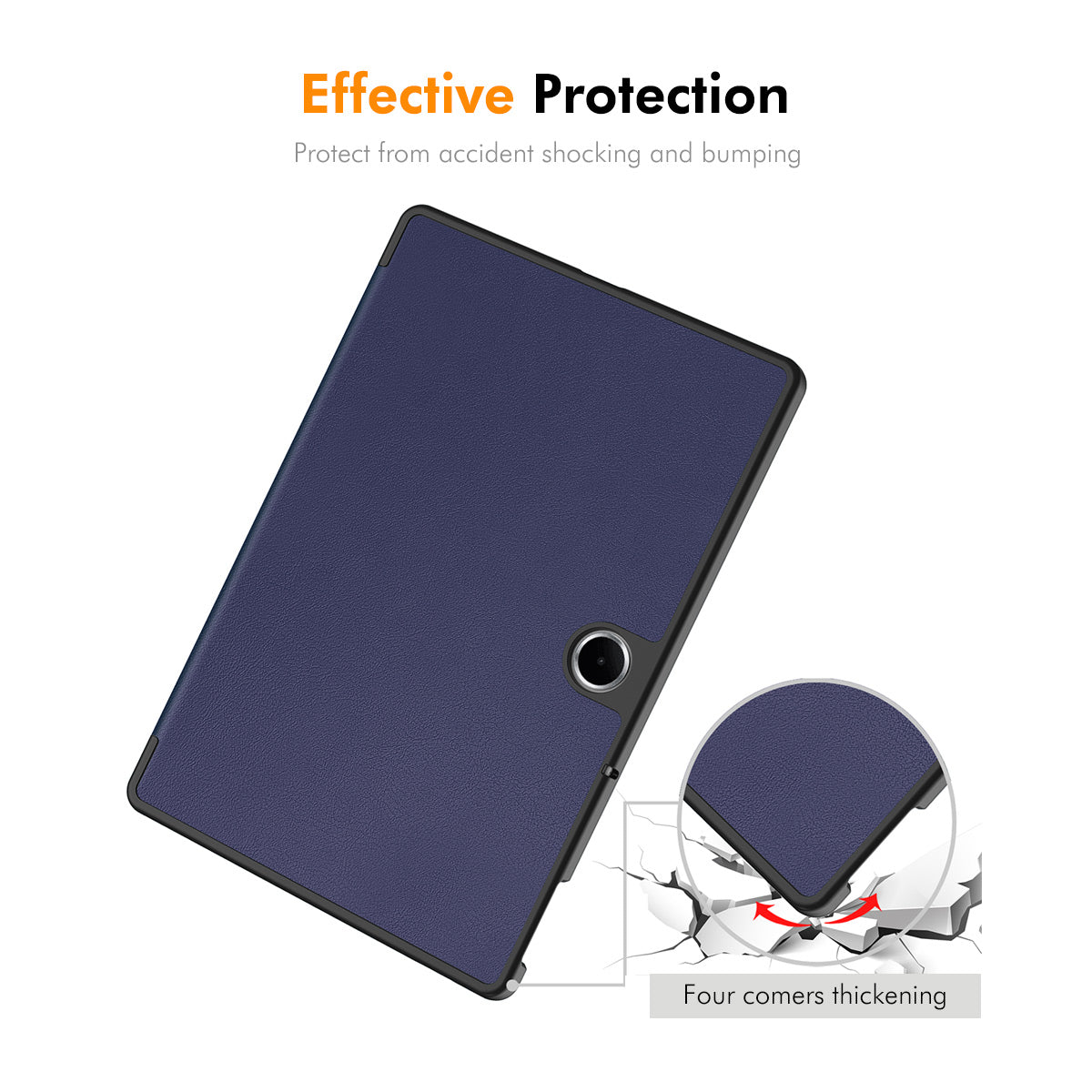 ENKAY HAT PRINCE til Oppo Pad SE Trifold Stand Cover PU-læder+PC tabletcover med automatisk vågne-/dvalefunktion