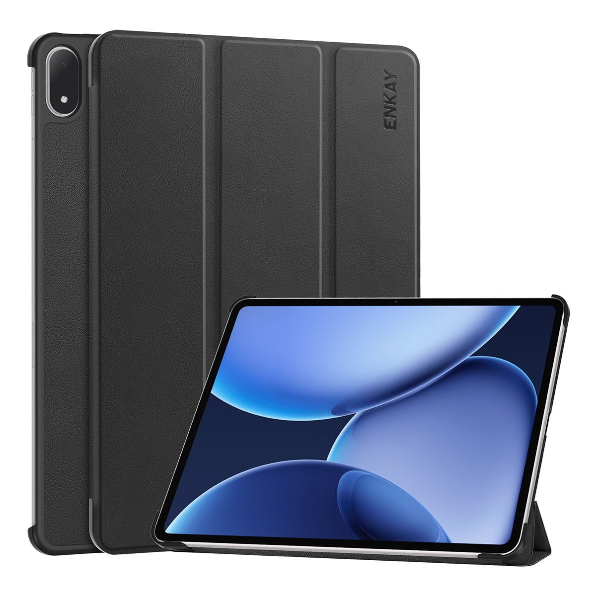 ENKAY HAT PRINCE til OnePlus Pad 2 Pro / OnePlus Pad 3 Trefløjet stativcover PU-læder + PC-tabletcover med automatisk vækning/dvale