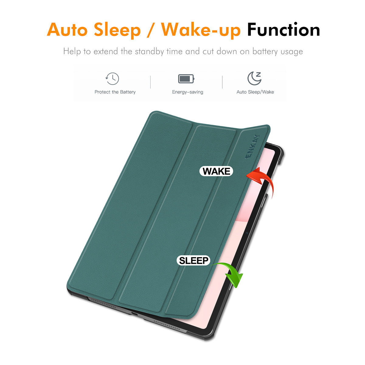 ENKAY HAT PRINCE For Honor Pad 10 Trifold Stand Cover   PU Leather+PC Tablet Case with Auto Wake/Sleep