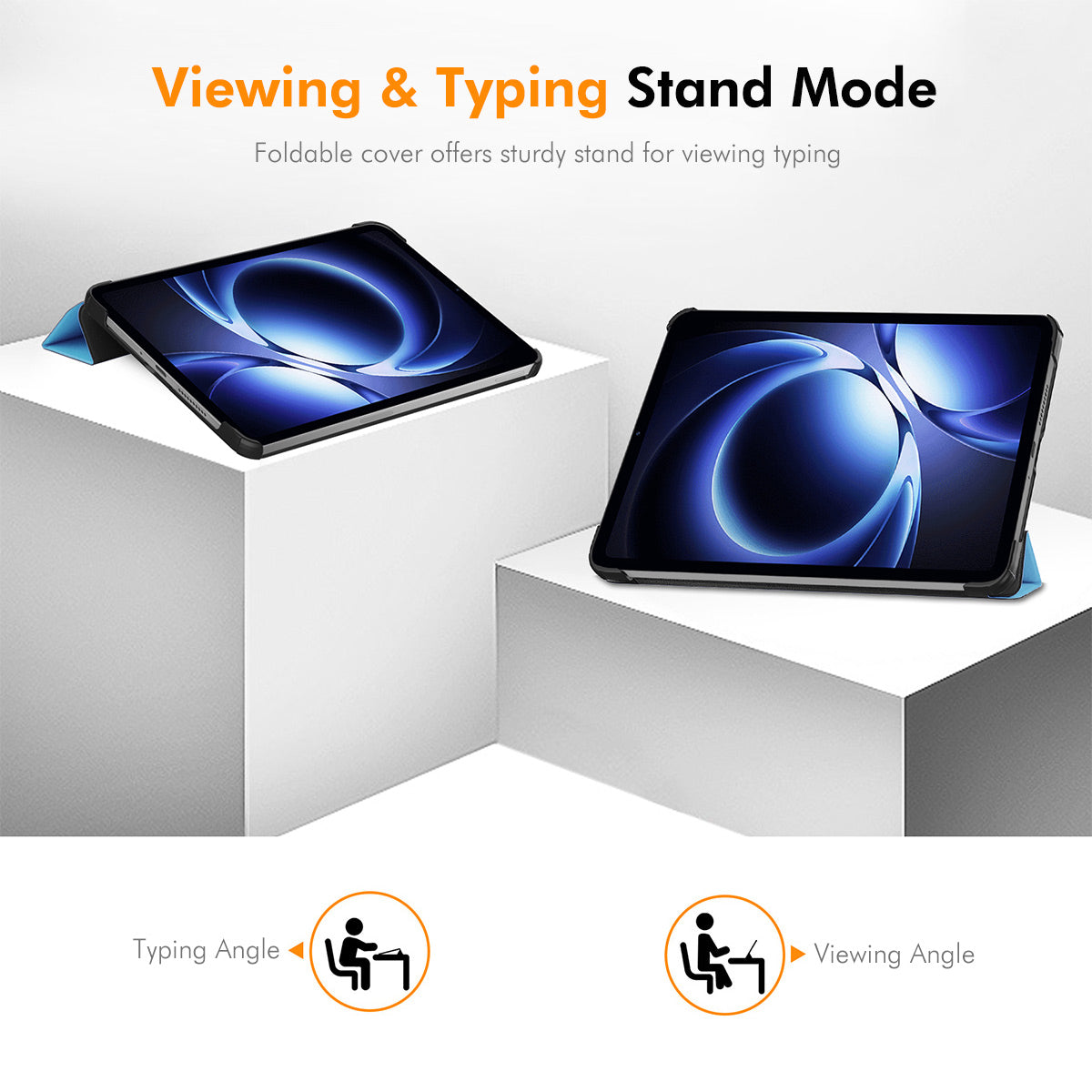 ENKAY HAT PRINCE For Xiaomi Pad Mini / Redmi K Pad Trifold Stand Cover   PU Leather+PC Tablet Case