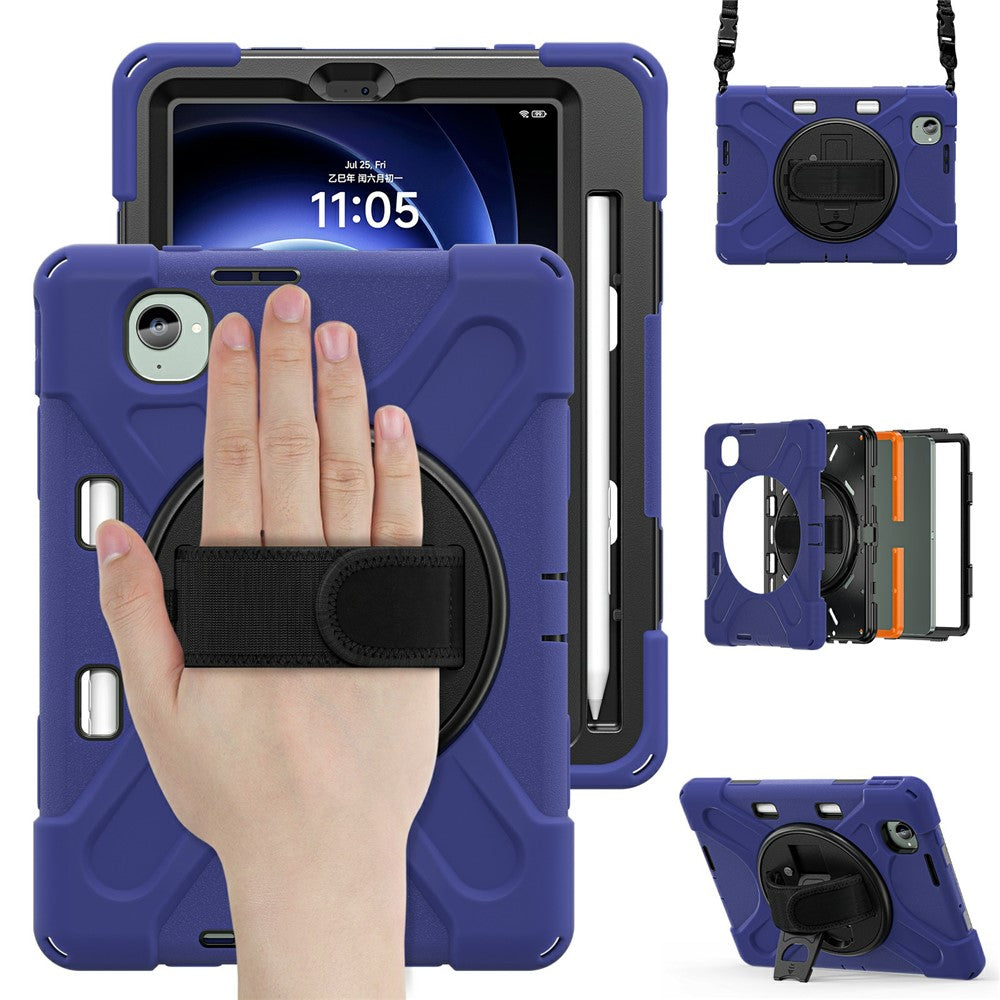 For Xiaomi Pad Mini / Redmi K Pad Kickstand Case TPU PC Silicone Tablet Cover with Shoulder Strap