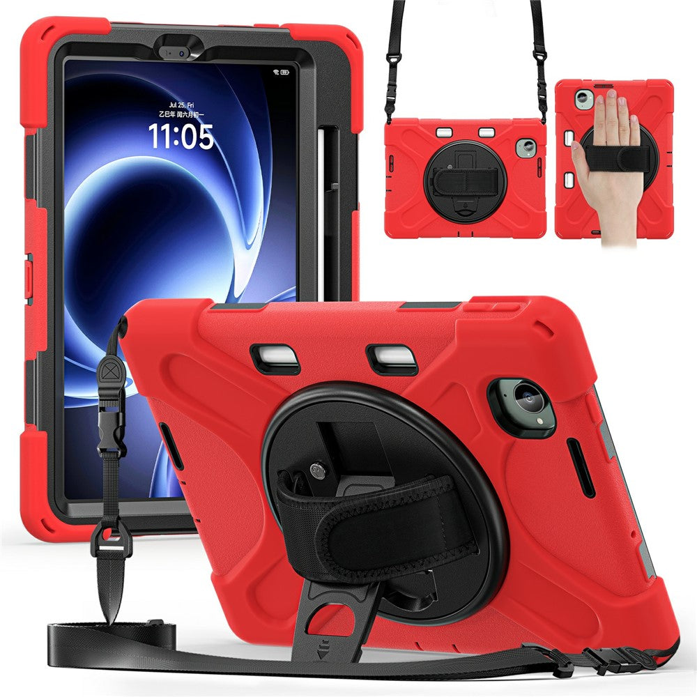 For Xiaomi Pad Mini / Redmi K Pad Kickstand Case TPU PC Silicone Tablet Cover with Shoulder Strap