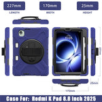 For Xiaomi Pad Mini / Redmi K Pad Case TPU + PC + Silicone Kickstand Anti Drop Tablet Cover