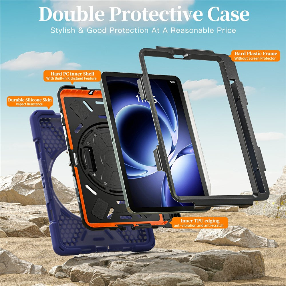 For Xiaomi Pad Mini / Redmi K Pad Case TPU + PC + Silicone Kickstand Anti Drop Tablet Cover