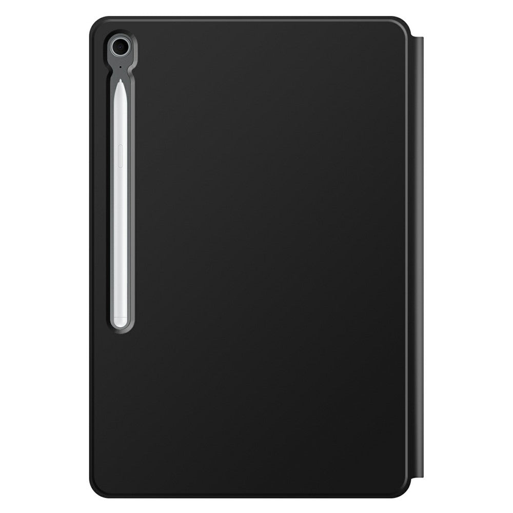 Til Samsung Galaxy Tab S10 FE+ magnetisk flydende Bluetooth-kompatibelt tastatur (russisk) + tabletetui i læder