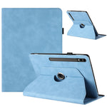 Tabletcover til Samsung Galaxy Tab S10+ / S9+ / S9 FE+ Roterende Stand Solid Farve PU Læder Cover