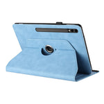 Tabletcover til Samsung Galaxy Tab S10+ / S9+ / S9 FE+ Roterende Stand Solid Farve PU Læder Cover