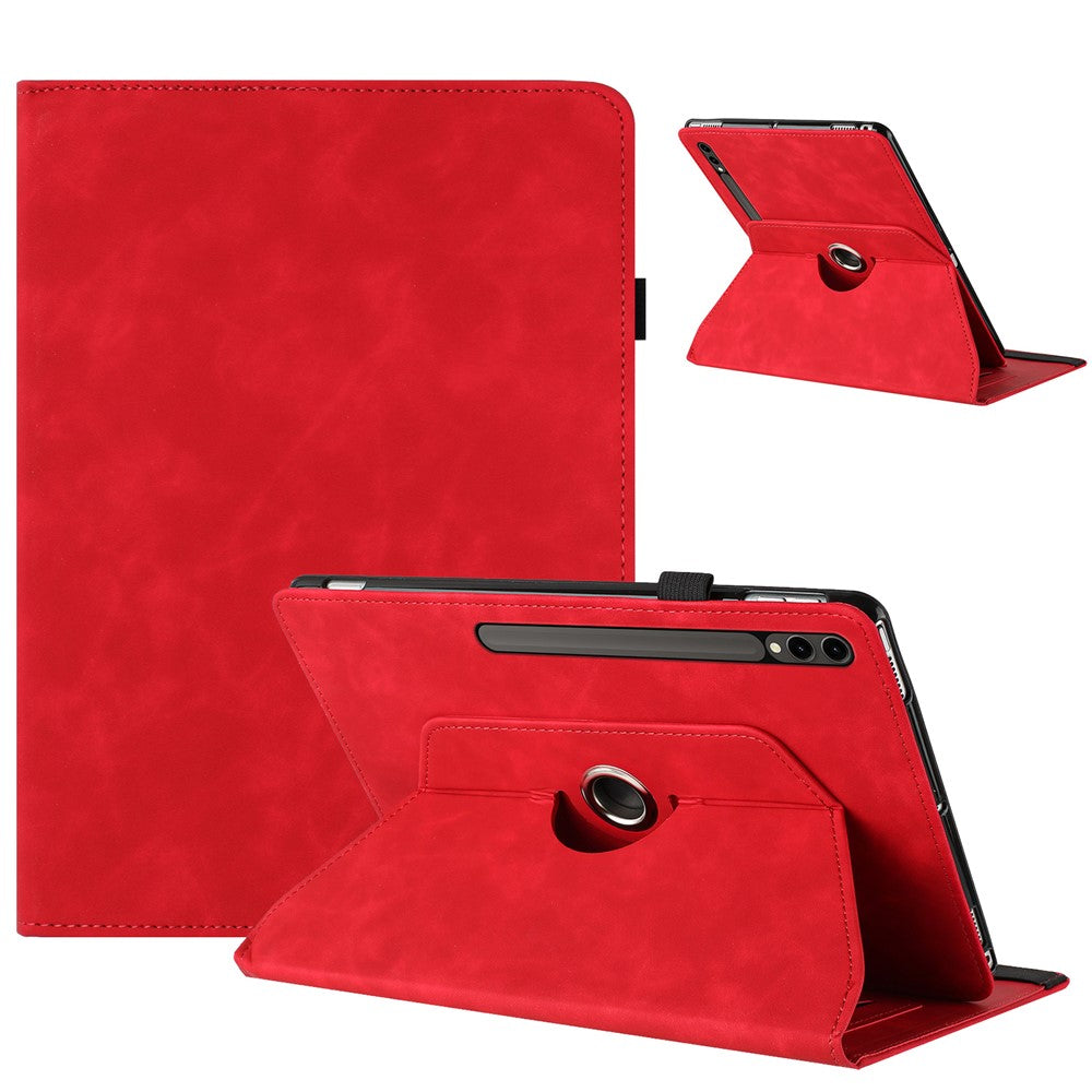 Tabletcover til Samsung Galaxy Tab S10+ / S9+ / S9 FE+ Roterende Stand Solid Farve PU Læder Cover
