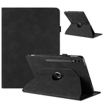Tabletcover til Samsung Galaxy Tab S10+ / S9+ / S9 FE+ Roterende Stand Solid Farve PU Læder Cover