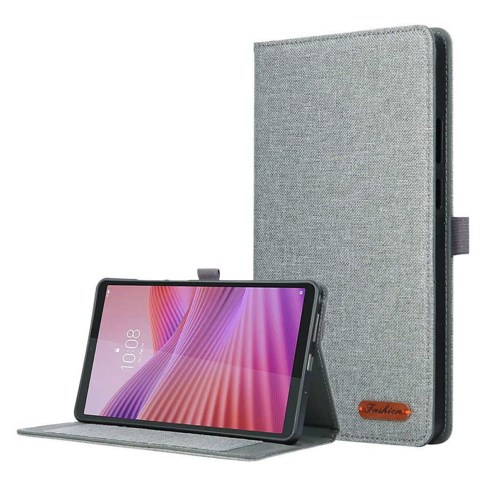 For Lenovo Tab K9 / Tab One Case with Stand Card Holder Cloth Texture Leather Tablet Cover