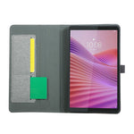 For Lenovo Tab K9 / Tab One Case with Stand Card Holder Cloth Texture Leather Tablet Cover