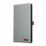 For Lenovo Tab K9 / Tab One Case with Stand Card Holder Cloth Texture Leather Tablet Cover