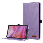 For Lenovo Tab K9 / Tab One Case with Stand Card Holder Cloth Texture Leather Tablet Cover