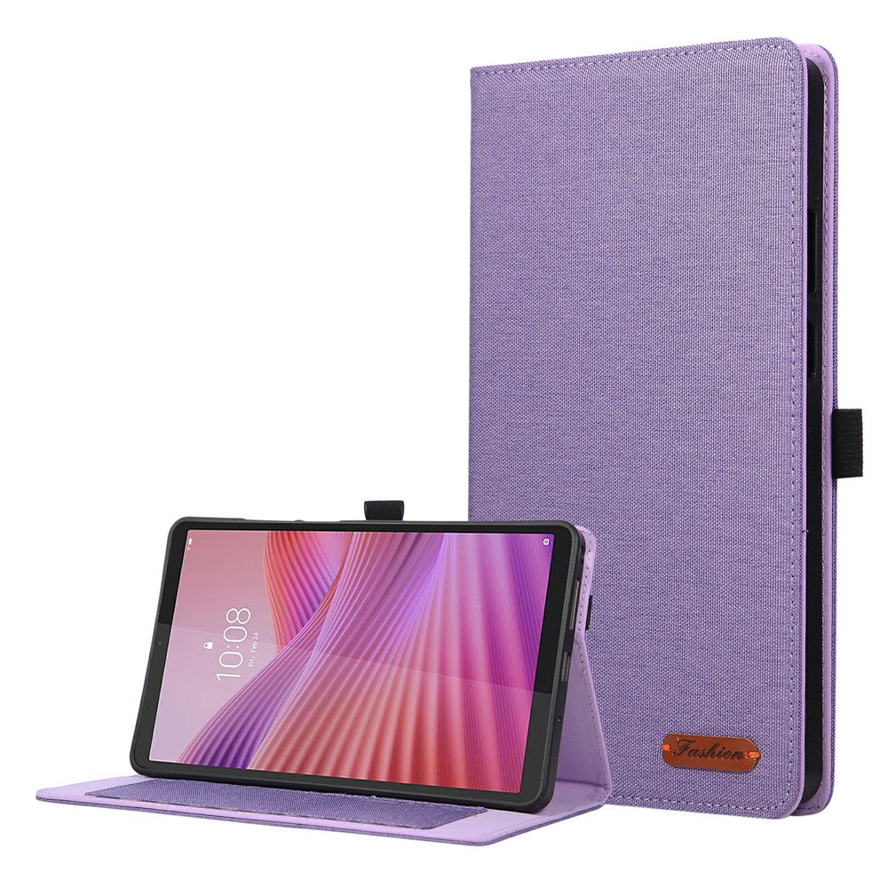 For Lenovo Tab K9 / Tab One Case with Stand Card Holder Cloth Texture Leather Tablet Cover