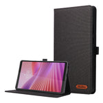 For Lenovo Tab K9 / Tab One Case with Stand Card Holder Cloth Texture Leather Tablet Cover