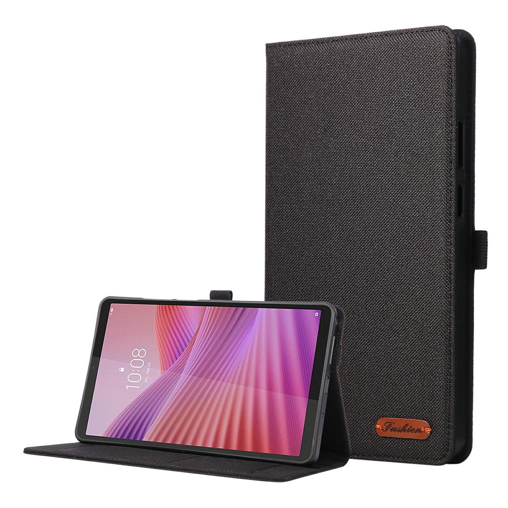 For Lenovo Tab K9 / Tab One Case with Stand Card Holder Cloth Texture Leather Tablet Cover