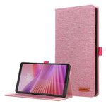 For Lenovo Tab K9 / Tab One Case with Stand Card Holder Cloth Texture Leather Tablet Cover