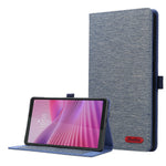 For Lenovo Tab K9 / Tab One Case with Stand Card Holder Cloth Texture Leather Tablet Cover