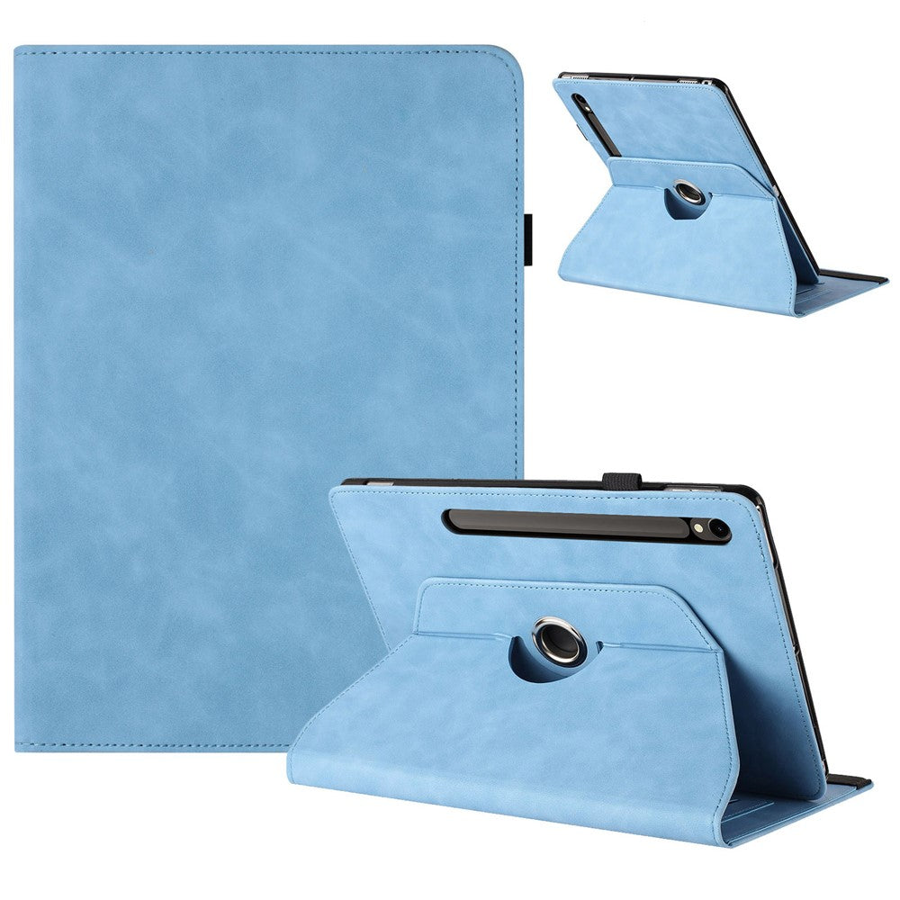 Tabletcover til Samsung Galaxy Tab S10 FE / S9 FE / S9 Roterende stander Ensfarvet PU-lædercover
