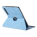 Tabletcover til Samsung Galaxy Tab S10 FE / S9 FE / S9 Roterende stander Ensfarvet PU-lædercover