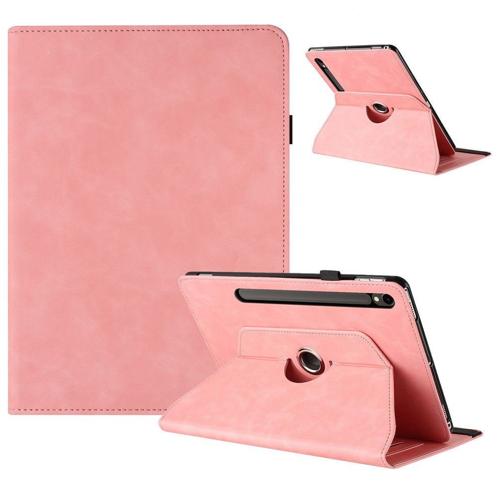 Tabletcover til Samsung Galaxy Tab S10 FE / S9 FE / S9 Roterende stander Ensfarvet PU-lædercover