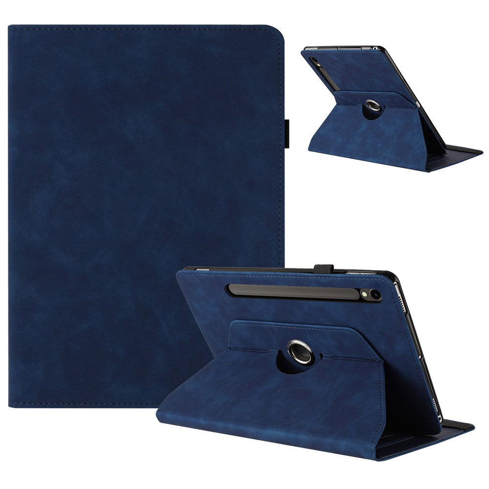 Tabletcover til Samsung Galaxy Tab S10 FE / S9 FE / S9 Roterende stander Ensfarvet PU-lædercover