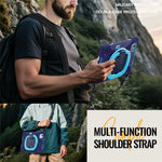 For Xiaomi Pad 7S Pro 12.5  /  6S Pro 12.4 Case with Shoulder Strap TPU + PC + Silicone Kickstand Tablet Cover