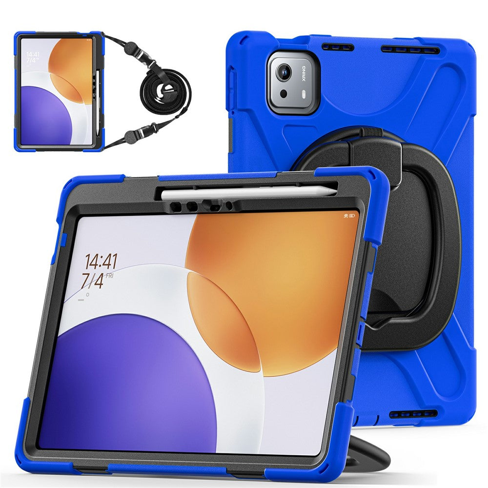 For Xiaomi Pad 7S Pro 12.5  /  6S Pro 12.4 Case with Shoulder Strap TPU + PC + Silicone Kickstand Tablet Cover