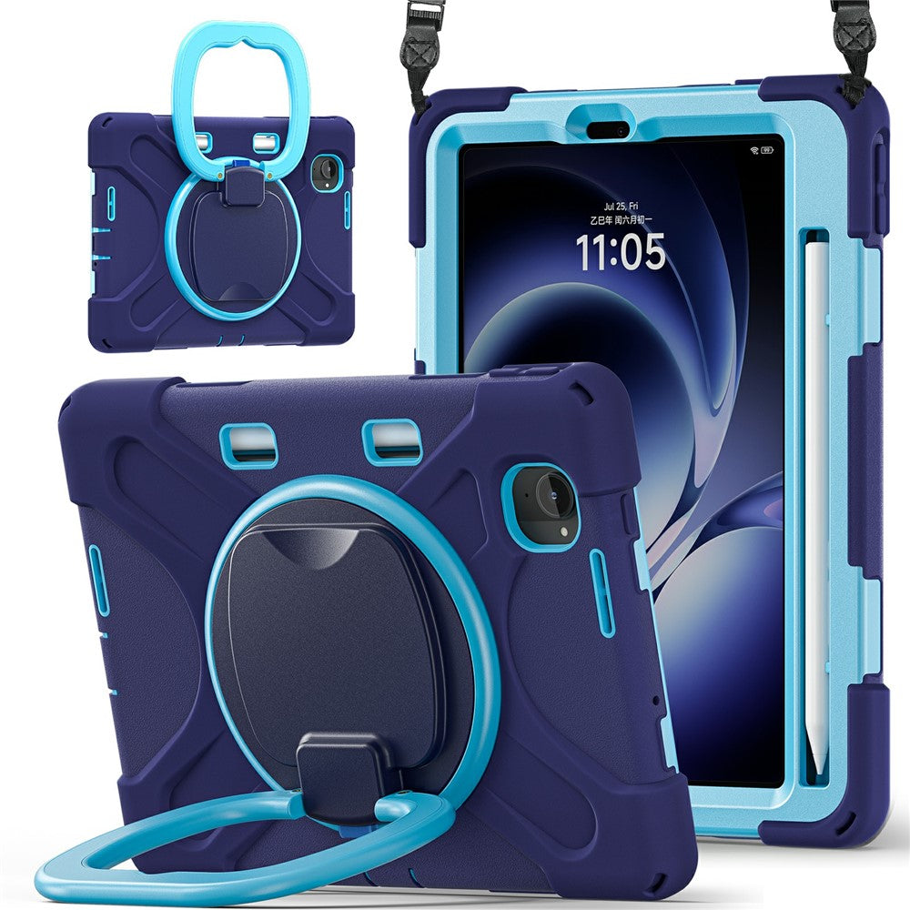 For Xiaomi Pad Mini / Redmi K Pad Case with Shoulder Strap TPU + PC + Silicone Kickstand Tablet Cover