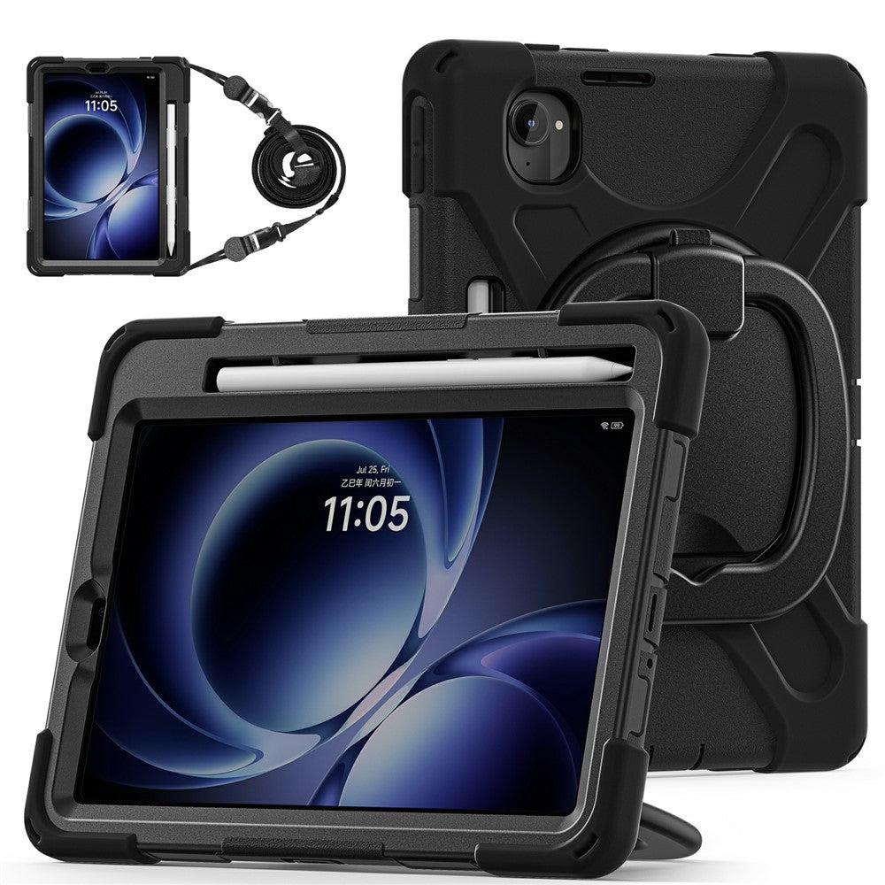 For Xiaomi Pad Mini / Redmi K Pad Case with Shoulder Strap TPU + PC + Silicone Kickstand Tablet Cover